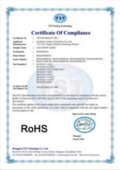 RoHS – Environmental Responsibility